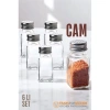 Cam Tuzluk Biberlik Karabiberlik 6 lı SET