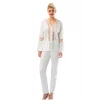 Ekru Penye Pijama Takımı - 1571