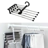 Hareketli Dolap İçi Pantolon Kravat Şal Askı Sistemi Düzenleyici Katmanlı Askılık Organizer (5047)