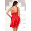 Kırmızı Saten Gecelik - M-308