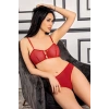 Kırmızı Tül Sütyen Takım - 879