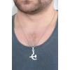 Silver Renk Metal Orak ve Balta Figürlü Erkek Kolye
