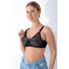 Siyah Dantelli Toparlayıcı Sütyen - 506