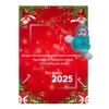 Yeni Yıl 2025 Kart Üzerinde Anahtarlık (Kişiye Özel Yazı Yazdırılabilir) Peluş Bebek 5 adet