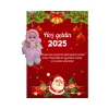 Yeni Yıl Noel Baba Kart Üzerinde Anahtarlık (Kişiye Özel Yazı Yazdırılabilir) Tütü Bebek  5 Adet