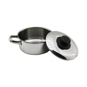 14CM   METAL KAPAK   MİNİ  ÇELİK TENCERE (5047)