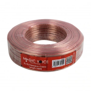 2X0.50 100 METRE ŞEFFAF HOPARLÖR KABLOSU (5047)