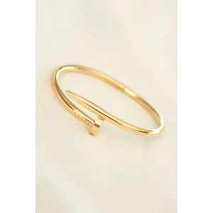 316L Çelik Gold Renk Çivi Model Bileklik