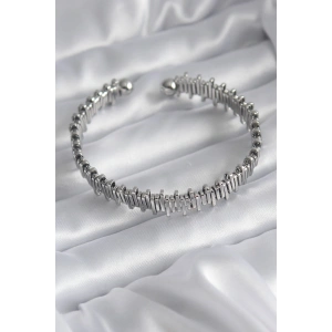 316L Çelik Gümüş Renk Dorika Model Kadın Bileklik