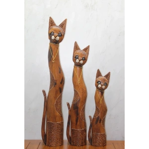 Ahşap 3lü Kedi Seti 1 Metre. Trendy:2