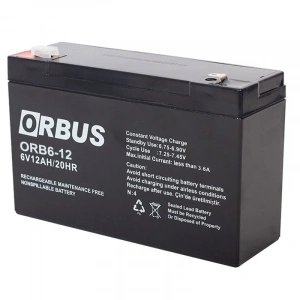 AKÜ 6 VOLT 12 AMPER ORBUS ORB6-12 ( 150 X 50 X 94 MM ) (5047)