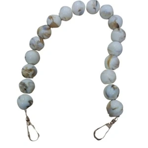 Çanta Askısı 40 cm Akrilik Yuvarlak Krem