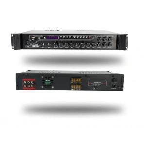 DEXUN D-230 250 WATT 3 ZONE İKİ MİK GRŞ USB-BT 4/16-70-100V HAT TRAFOLU ANFİ (5047)