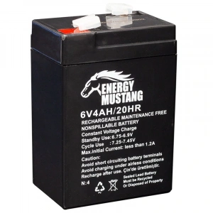 ENERGY MUSTANG 6 VOLT - 4 AMPER IŞILDAK AKÜSÜ (70 X 48 X 101 MM) (5047)