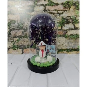 Fanus Teraryum Sağlıkçı Kadın Hemşire Ebe Yeni İş Hediyesi