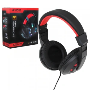 MAGICVOICE A-65 MİSDE 3.5MM AUX GİRİŞLİ RGB IŞIKLI KULAKÜSTÜ MİKROFONLU OYUNCU KULAKLIK (5047)