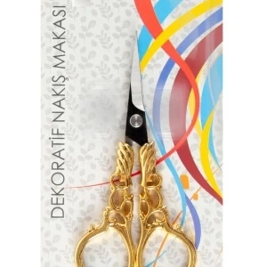 Nakış Makası Dekoratif Altın Kanat YBL-403 Model 17