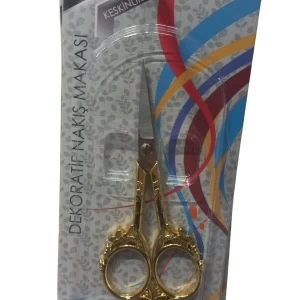 Nakış Makası Dekoratif Altın YBL-403 Model 14