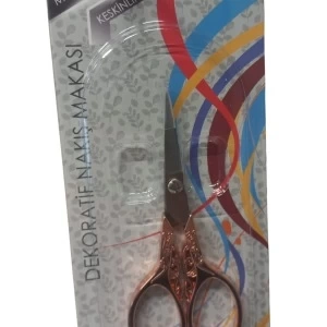 Nakış Makası Dekoratif Bakır YBL-403 Model 15
