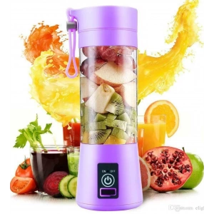 Şarjlı Portatif El Blenderi 380 Ml Usb Kablolu Mor (5047)