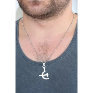 Silver Renk Metal Orak ve Balta Figürlü Erkek Kolye
