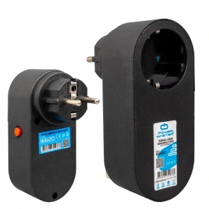 TEKLİ SİYAH OVAL KASA TERMAL AKIM KORUMALI PRİZ (10A-2500W) (5047)