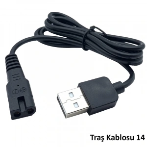 TIRAŞ MAKİNALARI İÇİN USB ŞARJ KABLOSU (14) (5047)