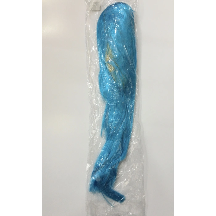 Açık Mavi Renk Uzun Düz Parti Peruğu (5047)