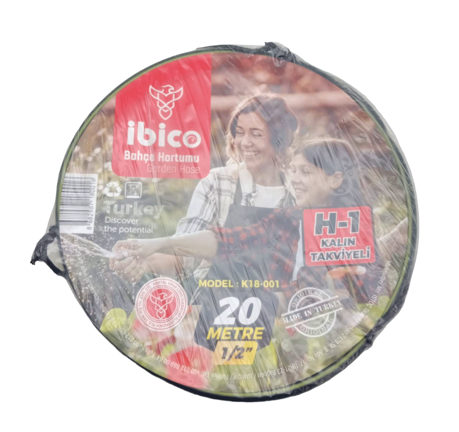 KALIN 1/2 20MT.TAKVİYELİ BAHÇE HORTUMU (5047)