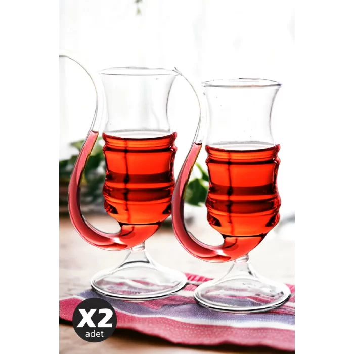 2li Pipetli Cocktail Bardak Çizgili Düz Kokteyl Coupes Vaso Borosilikat Bardak Seti