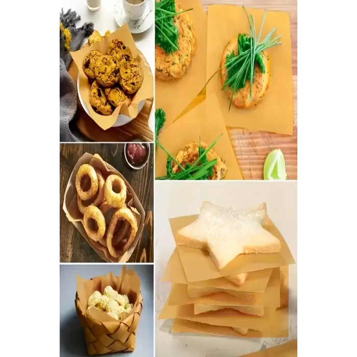 400lü Yağlı Pişirme Kağıdı Fırınlanabilir Kendinden Yağlı Fırın Kağıdı Airfryer Kağıdı 40X30