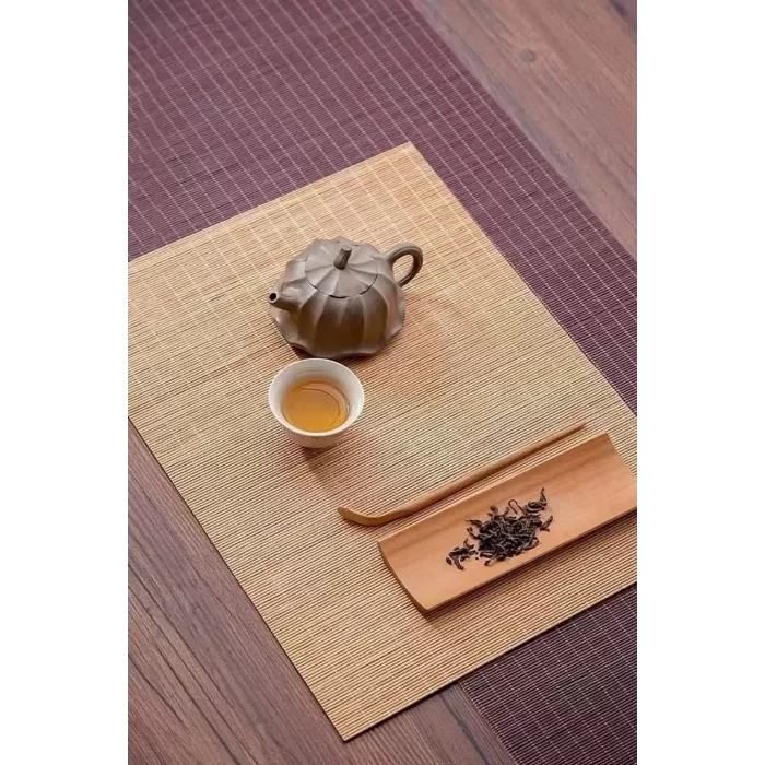 Bambu Hasır Banyo Matı Kaydırmaz Çamaşır Makine Örtüsü Mutfak Naturel Bulaşık Matı Su Geçirmez