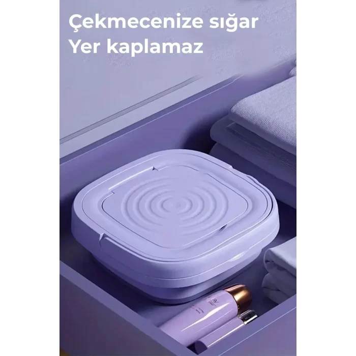 Katlanır Mini Küçük Çamaşır Yıkama Kurutucu Makinesi Taşınabilir Portatif Kamp Seyahat Karavan