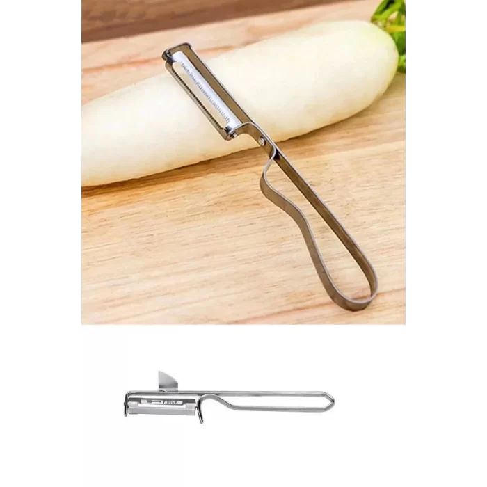 Metal Yan Soyacak Çelik Sebze Soyacak Çelik Paslanmaz 3 Adet