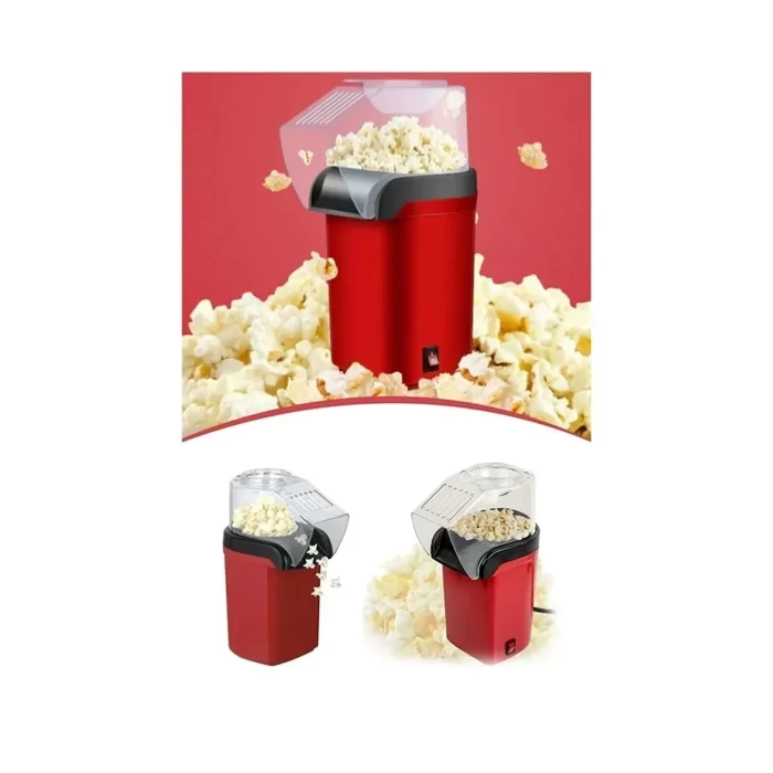 Popcorn Mısır Makinesi Yağsız Mısır Patlatma Makinası 1200W Elektrikli Sıcak Havalı Mısır Makinesi