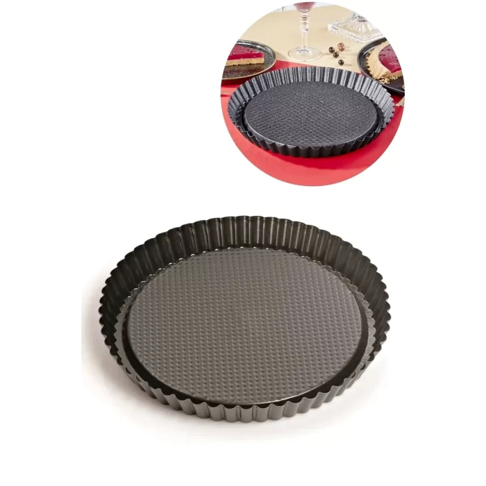 Turta & Tart Kek Kalıbı Yuvarlak Yapışmaz 30 cm Tart Tavası Tatlı Pişirme