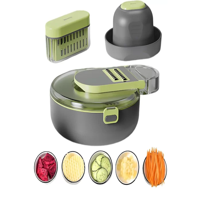 Vegetable Cutter Pro Rende Sebze Soğan Küp Doğrayıcı Dilimleyici Hazneli Kesici Dicer Rende Seti