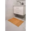 2li Naturel Bambu Banyo Matı Kaydırmaz Çamaşır Makinası Üstü Örtüsü Mutfak Bulaşık Matı Su Geçirmez