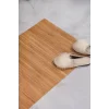 2li Naturel Bambu Banyo Matı Kaydırmaz Çamaşır Makinası Üstü Örtüsü Mutfak Bulaşık Matı Su Geçirmez