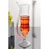 4lü Pipetli Cocktail Bardak Çizgili Düz Kokteyl Coupes Vaso Borosilikat Bardak Seti