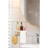 4lu Yapışkanlı Dolap İçi Düzenleyici Mutfak Banyo Lavabo Askılı Organizer Bulaşıklık Sabunluk Seti