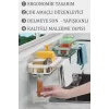 4lu Yapışkanlı Dolap İçi Düzenleyici Mutfak Banyo Lavabo Askılı Organizer Bulaşıklık Sabunluk Seti