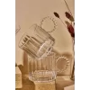 6 Lı Boncuk Kulplu Cam Kupa boncuklu Cam Espresso Çay Kahve Meşrubat Bardağı
