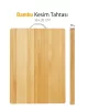Bambu Metal Saplı Kesim Panosu Et Ekmek Sebze Meyve Kesim Tahtası