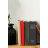Büyük Boy Kitap Şeklinde Anahtarlı Gizli Kasa Para Altın Saklama Hırsız Kilitli Dekoratif Kumbara