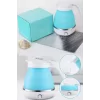 Katlanabilir Silikonlu Elektrikli Su Isıtıcısı Kamp Piknik Su Isıtıcı Taşınabilir Mini Kettle