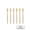 Lüx 6 Parça Gold Bıçak Seti Paslanmaz Çelik Çeyiz Bıçak Takımı Parlak Pürüzsüz Gold Series