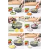 Vegetable Cutter Pro Rende Sebze Doğrayıcı Dilimleyici Hazneli Soğan Küp Kesici Dicer Rende Seti