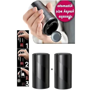 1 Adet Otomatik Basmalı Şişe Kapak Açacağı Multi Fonksiyonel Hızlı Meşrubat Soda