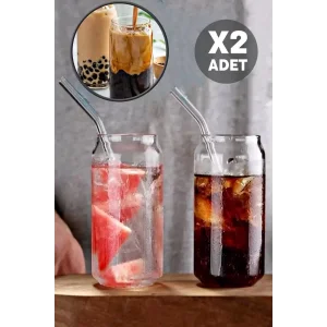 2li Pipetli Kola Kutusu Şeklinde Bardak Süt Çay Kahve Su Sunum